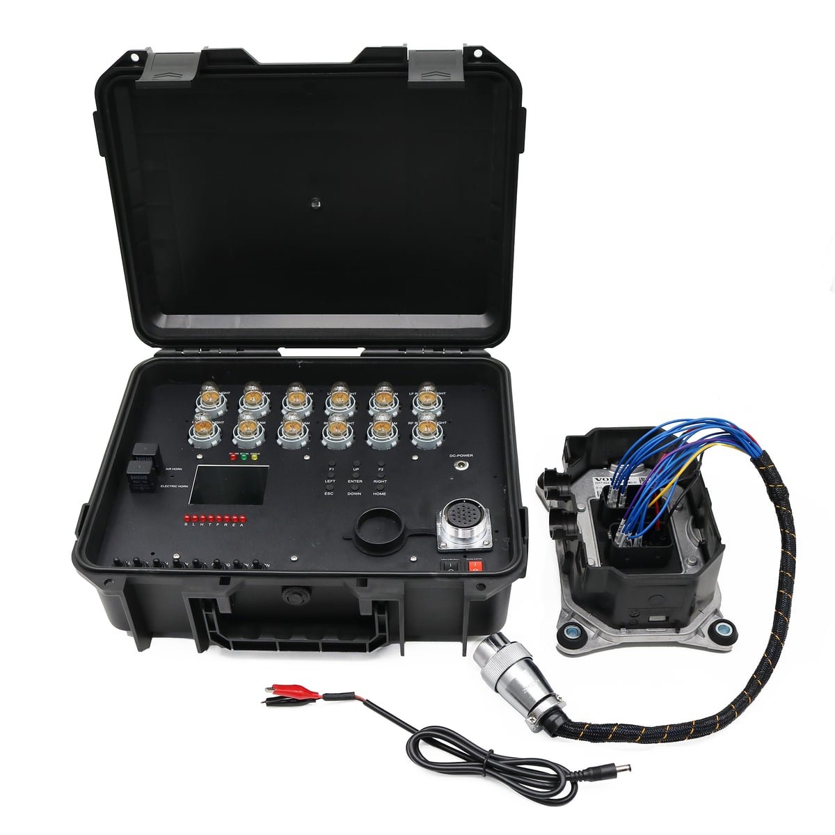 for Volvo headlight modules ECU ECM test bench Light Full Function Test Stand for Volvo light simulation test — detail view