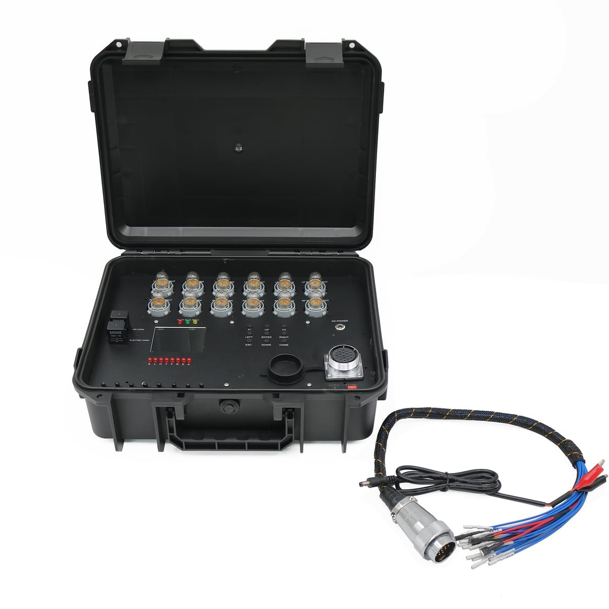 for Volvo headlight modules ECU ECM test bench Light Full Function Test Stand for Volvo light simulation test — detail view