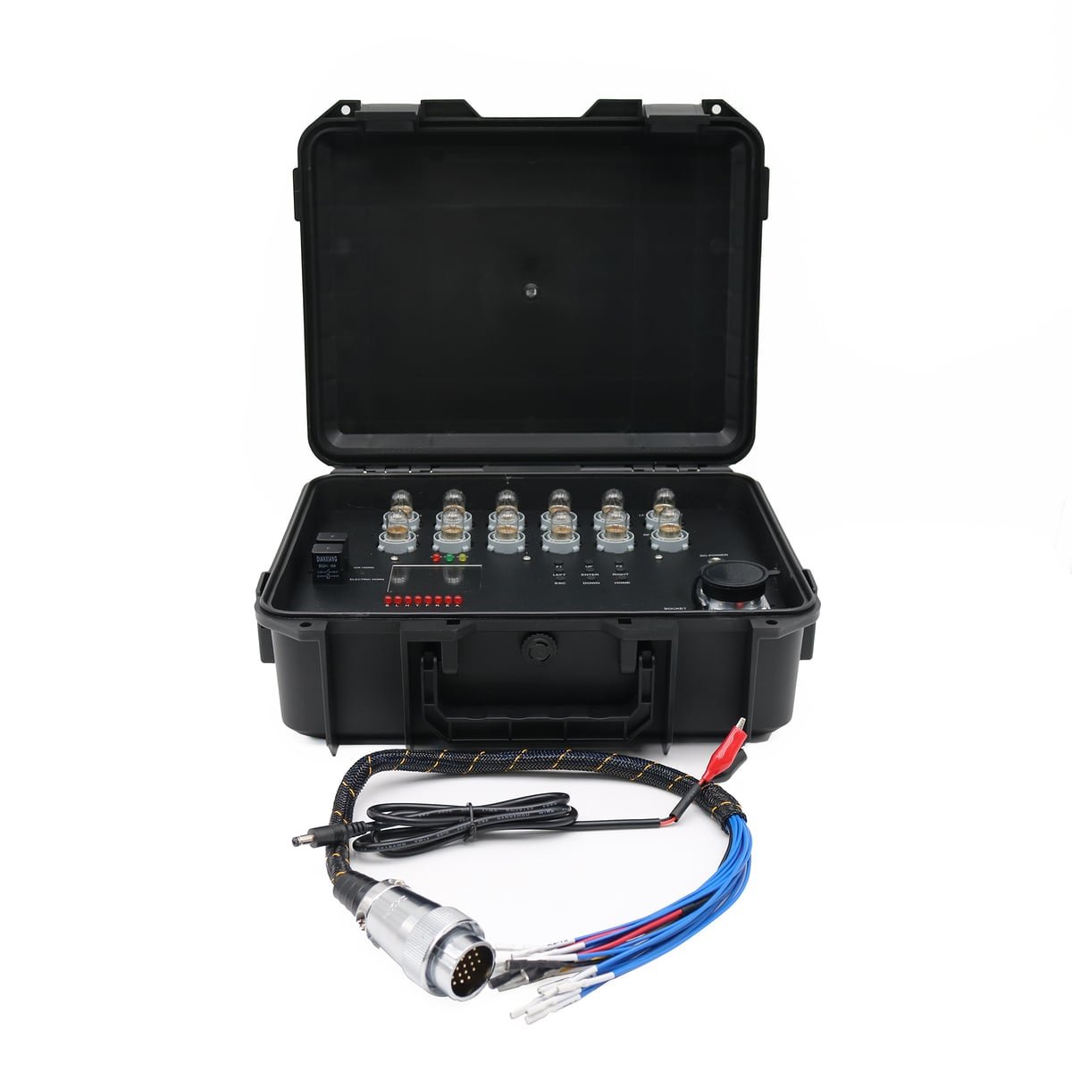 for Volvo headlight modules ECU ECM test bench Light Full Function Test Stand for Volvo light simulation test — detail view