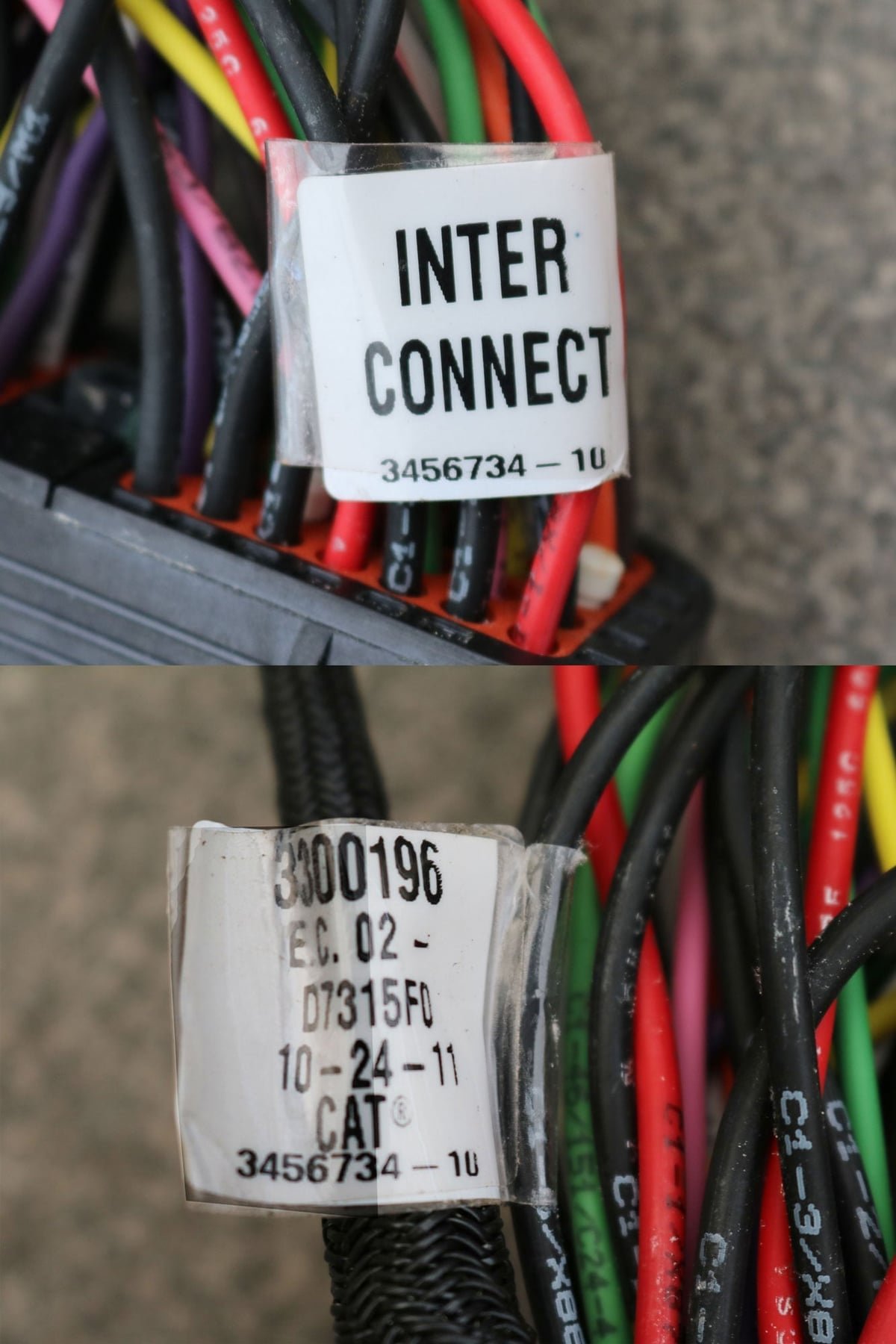 3300196 CAT Truck Engine Caterpillar Start Testing Cable — detail view