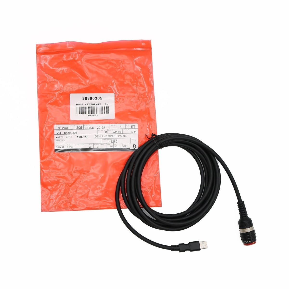 88890305 USB Aviation Plug Test Wire Harness Interface Main Test Cable For VOLVO VocomⅡ Diagnostic Tools Heavy Truck Scanner — detail view
