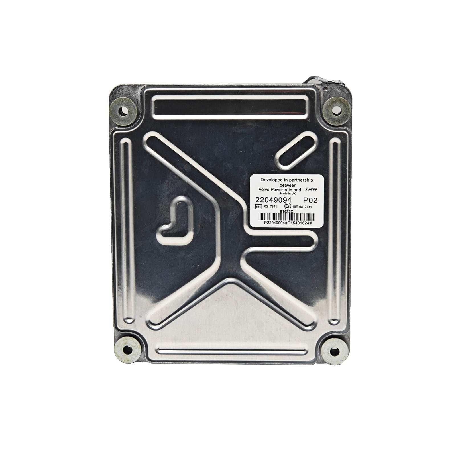 22049094 P02 Engine ECU Controller Computer Panel For Volvo with Program ECM computer board ECU electronic control unit — detail view