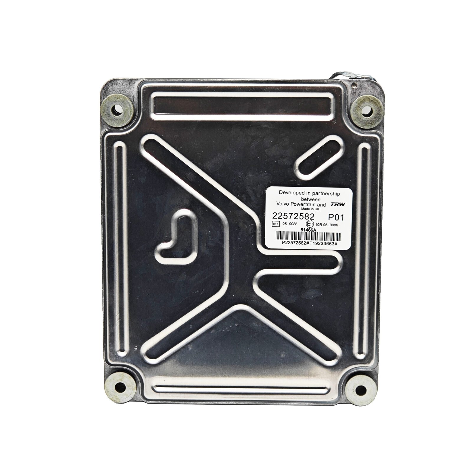 22572582 P01 Engine ECU Controller Computer Panel For Volvo with Program ECM computer board ECU electronic control unit — detail view