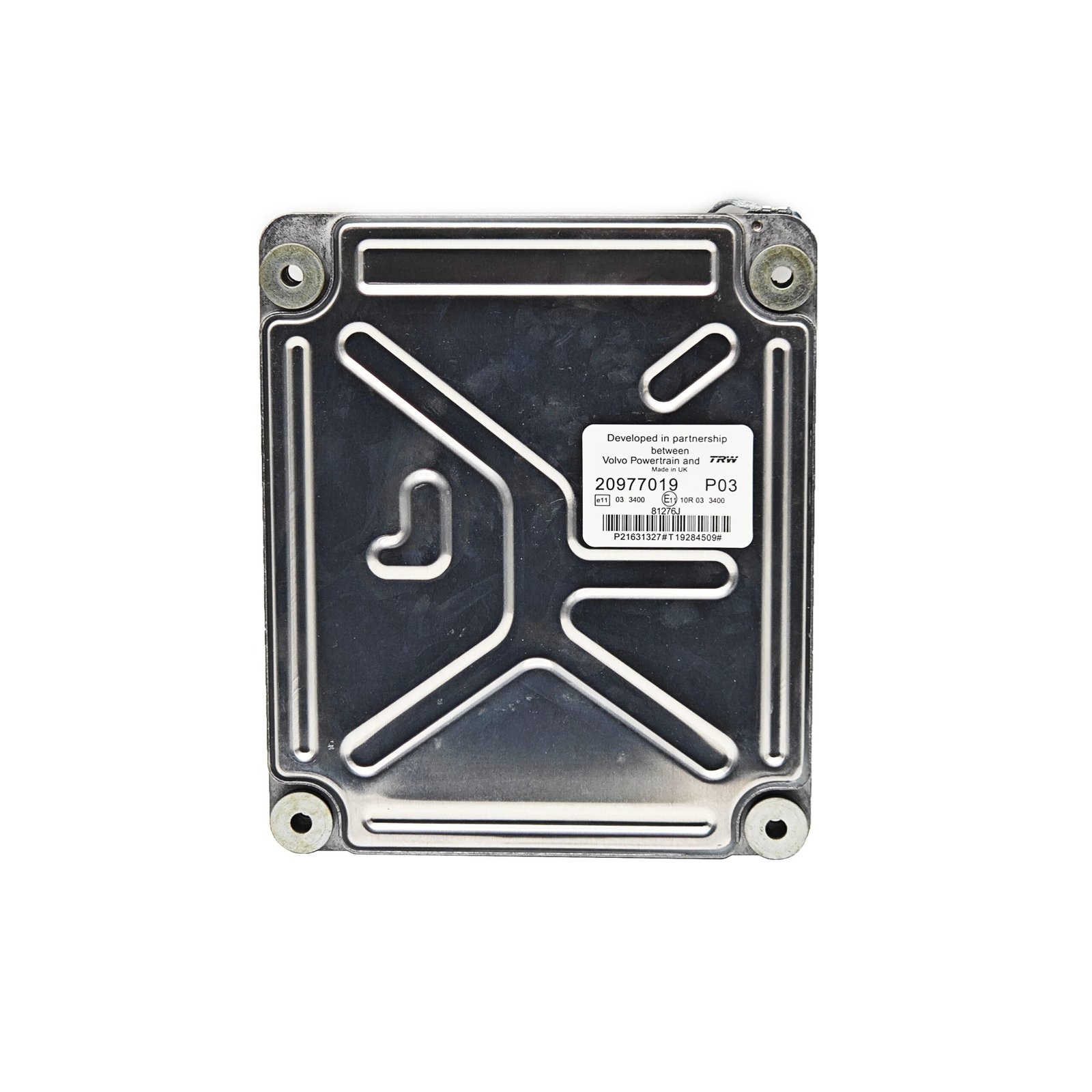 20977019 P03 Engine ECU Controller Computer Panel For Volvo ECM computer board ECU electronic control unit — detail view