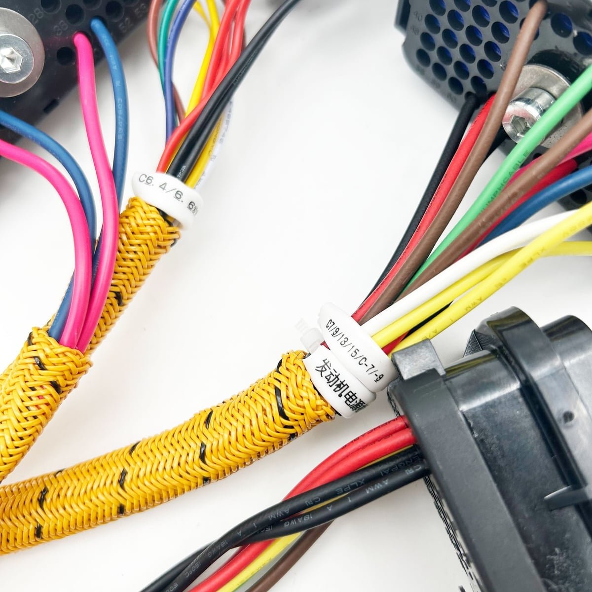 C/D Excavator Comprehensive Wiring Harness For Caterpillar C6.4 C6.6 C7 C-9 C13 C15 3126B Engine Diagnostic Wiring Harness — detail view