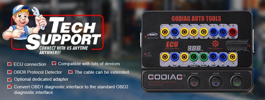Xhorse Multi-Prog ECU and TCU Programmer with GODIAG GT100 and ECU GPT Boot AD Connector for ECU Reading and Writing — product information
