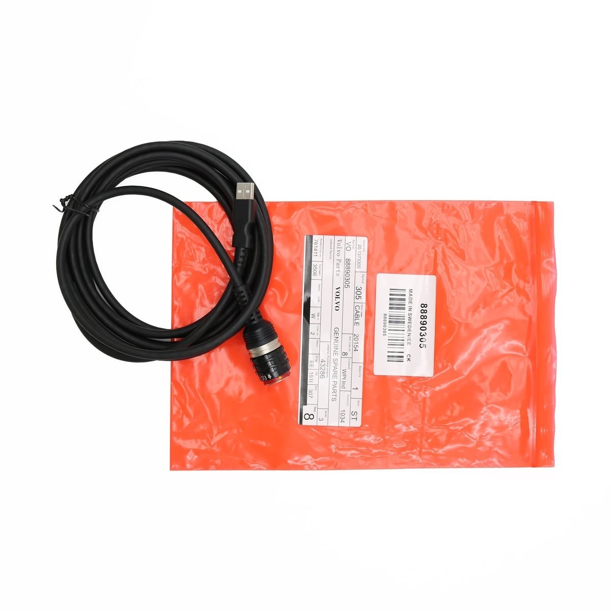 88890305 USB Aviation Plug Test Wire Harness Interface Main Test Cable For VOLVO VocomⅡ Diagnostic Tools Heavy Truck Scanner — detail view