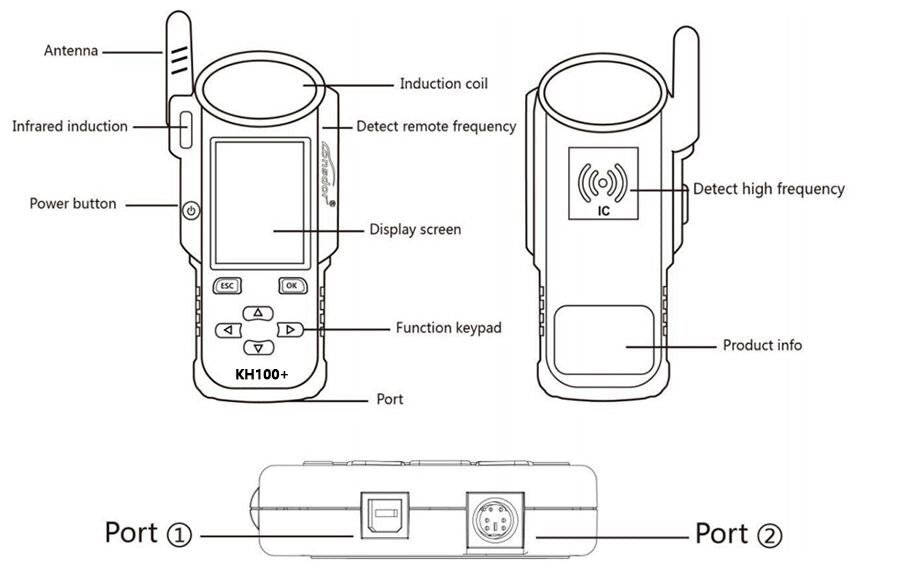 Lonsdor KH100+ Hand-Held Remote Key Programmer — product information