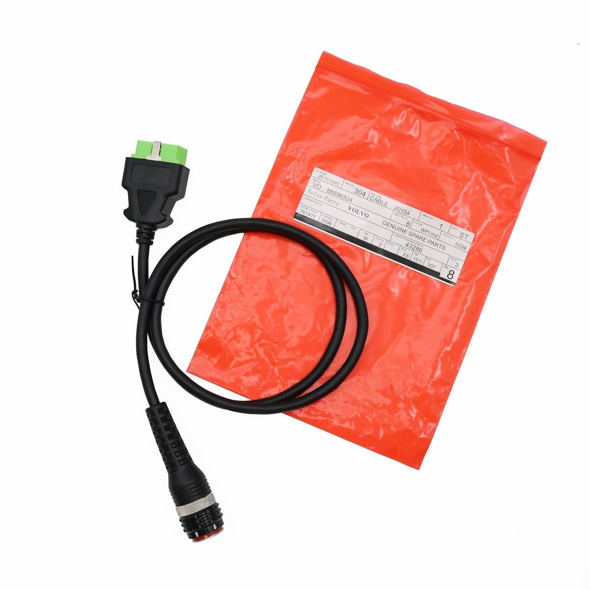 88890304 16 Pin OBD Aviation Plug Test Wire Harness Interface Main Test 16pin OBD Adapter Cable For VOLVO VocomⅡ Diagnostic Tool — detail view