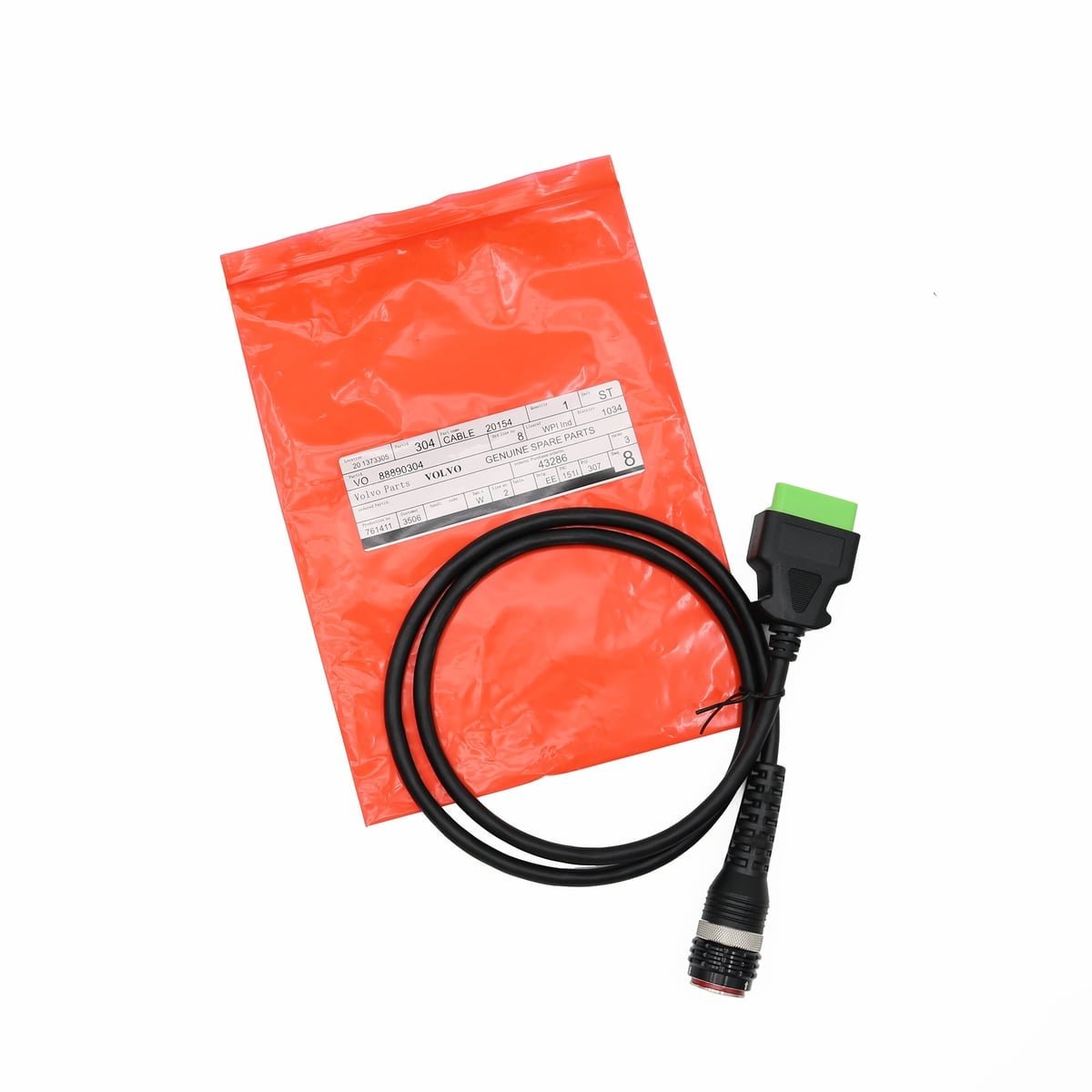 88890304 16 Pin OBD Aviation Plug Test Wire Harness Interface Main Test 16pin OBD Adapter Cable For VOLVO VocomⅠ Diagnostic Tool — detail view