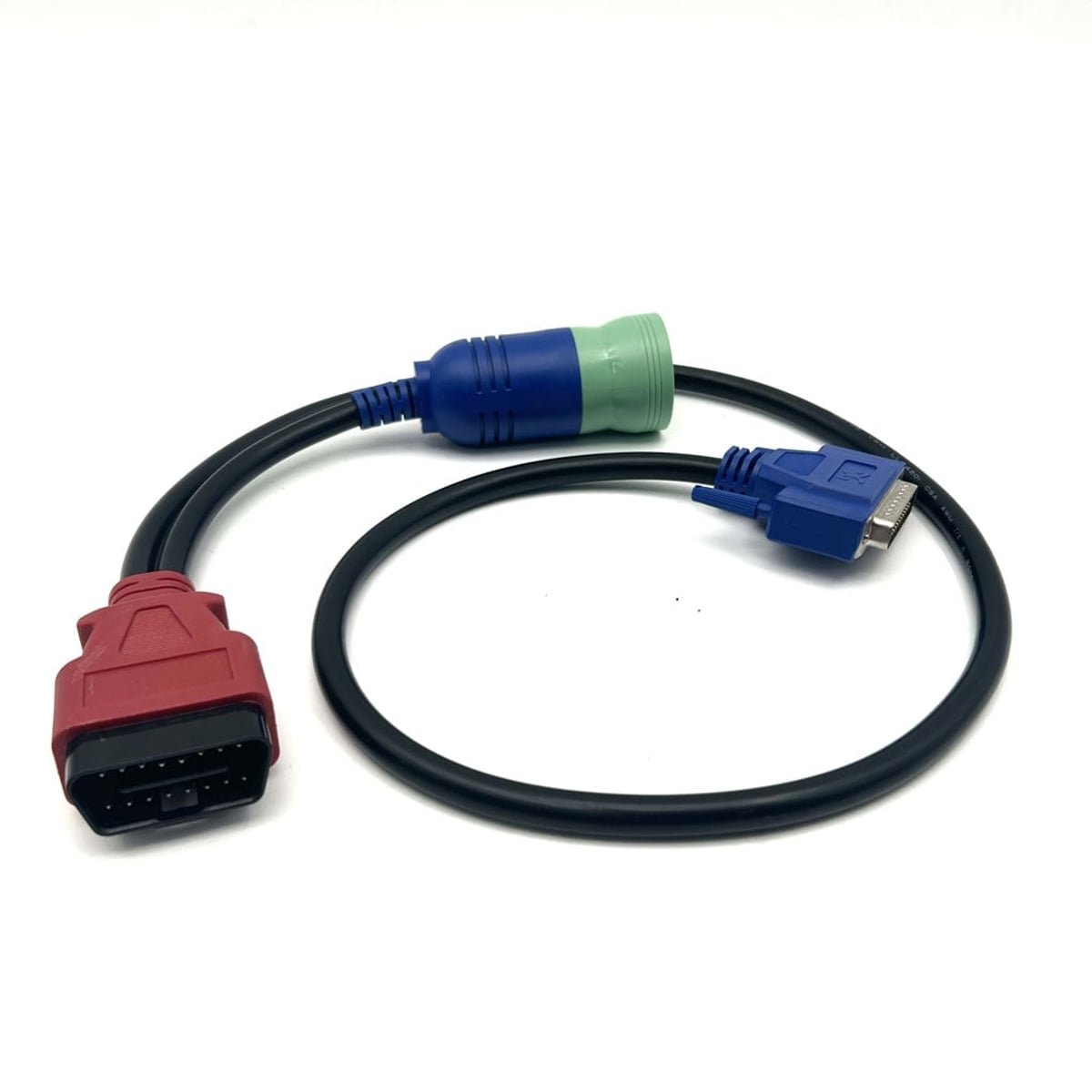 9 Pin + OBD Cable for New Holland CNH DPA5 Electronic Service Tools Agriculture Diagnostic Scanner Tool — detail view