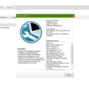 Volvo PTT / VODIA Diagnostic Software — product view