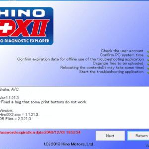 Diagnostic programming software for HINO Kobelco Engine failure diagnostic tool for Excavator Scaner Detector 09993-E9070 Data Link Communication — product view