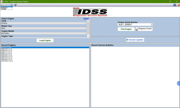 Isuzu E-IDSS / G-IDSS Diagnostic Software — product view