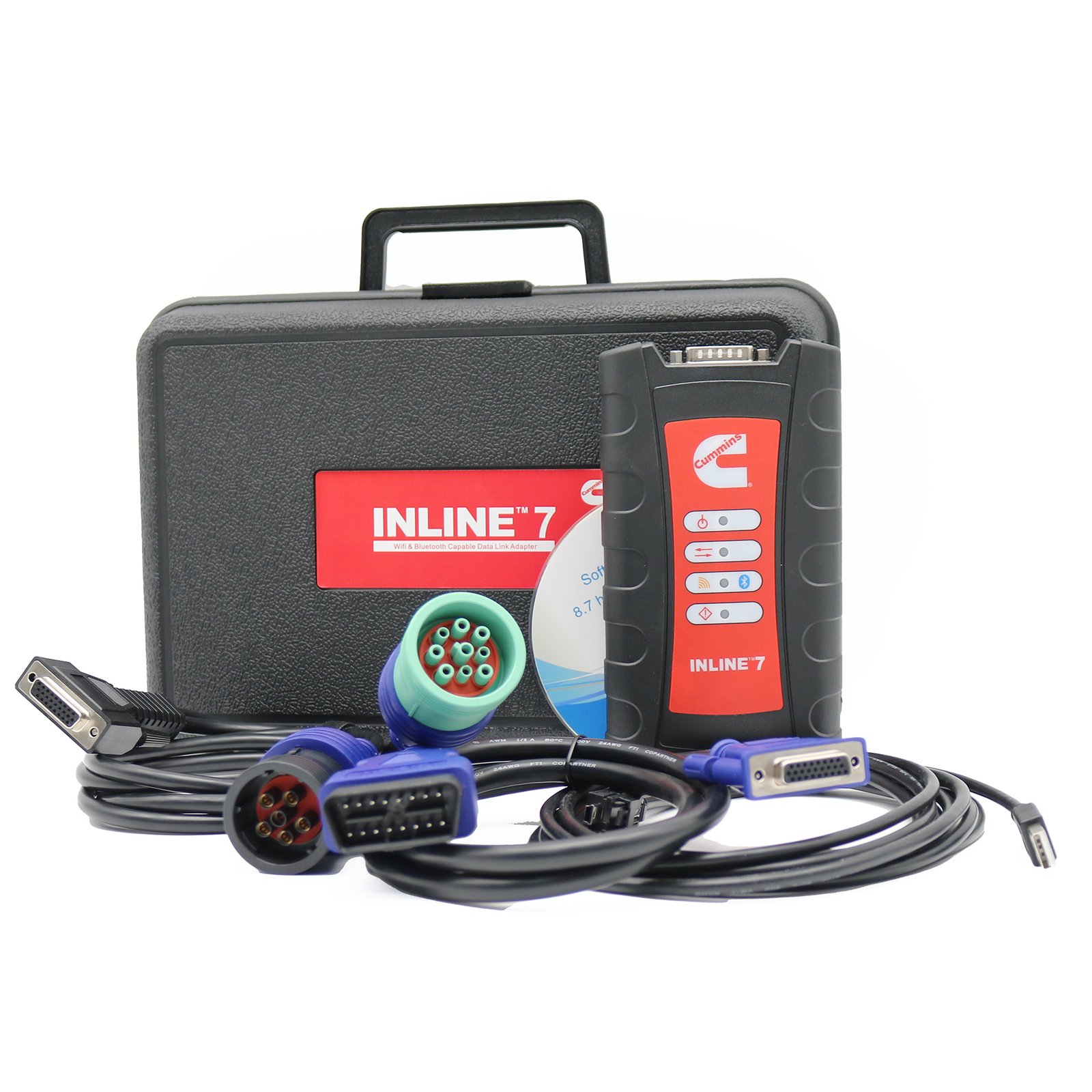 Inline7 Adapter for Cummins Diesel Truck Diagnostic Tool — detail view