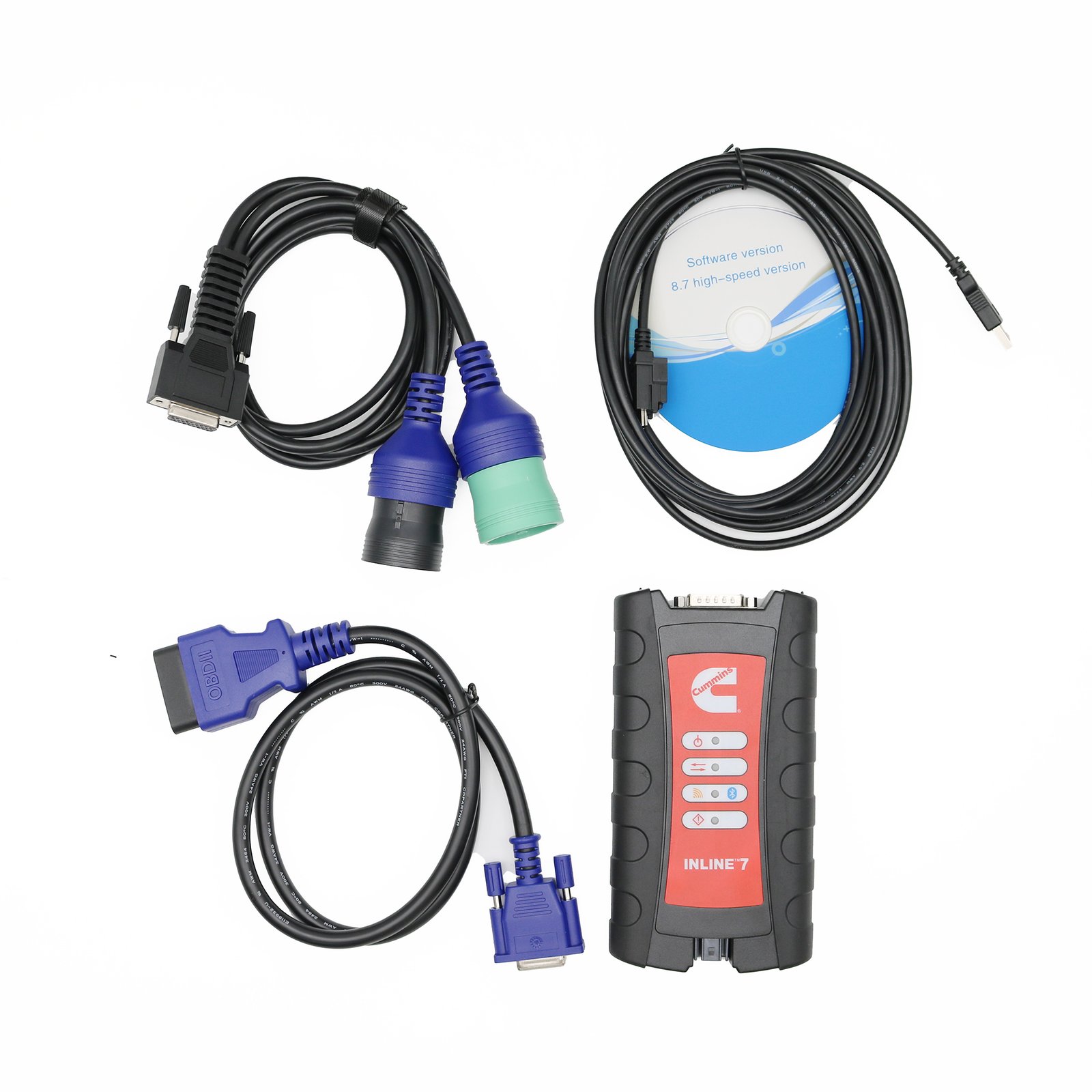 Inline7 Adapter for Cummins Diesel Truck Diagnostic Tool — detail view