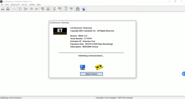 Caterpillar ET 2023A Diagnostic Software — product view