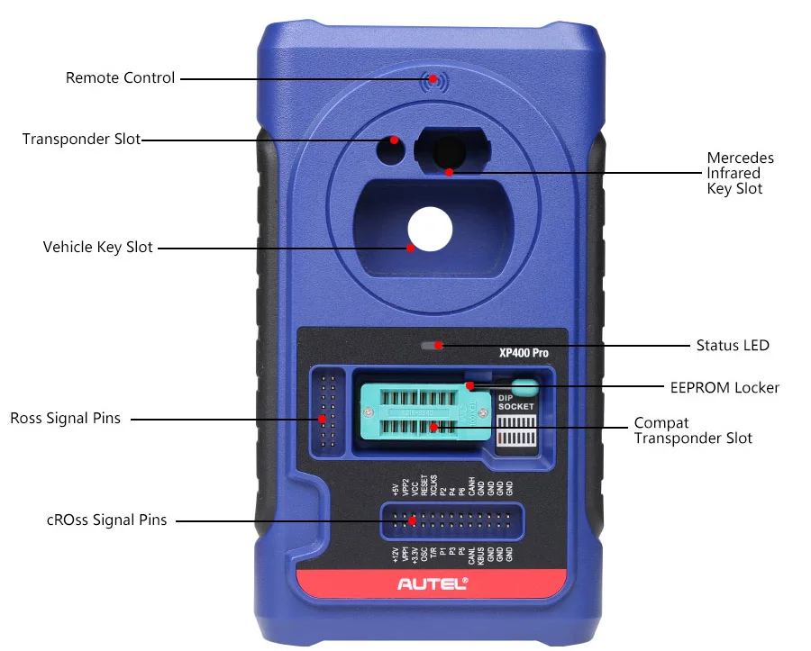 Autel XP400 Pro Key and Chip Programmer — detail view