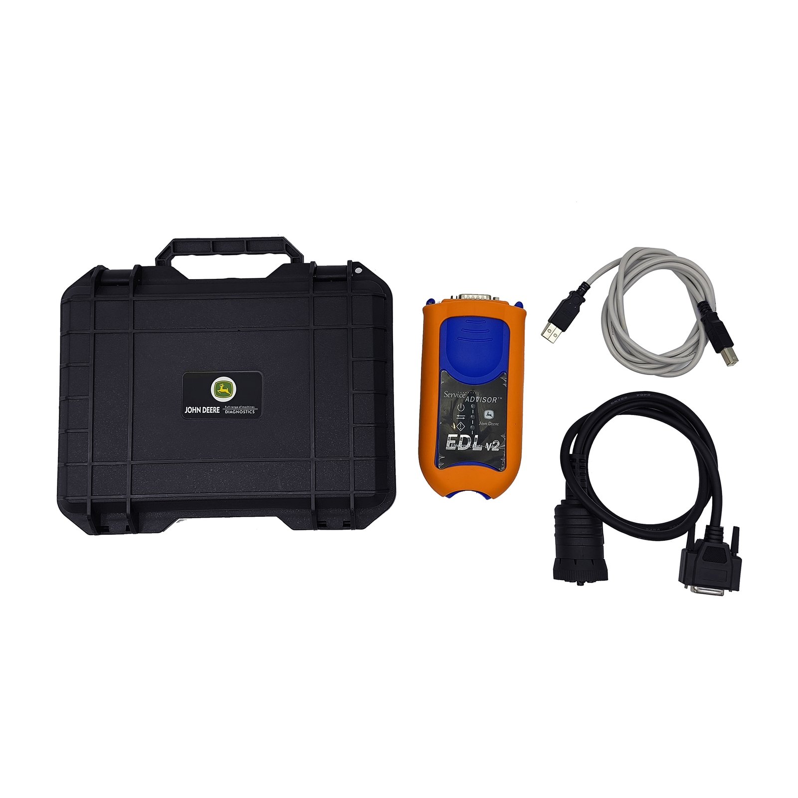 John Deere Tractor Diesel Engine Diagnostic Tool Including EDL V2 Adapter — detail view
