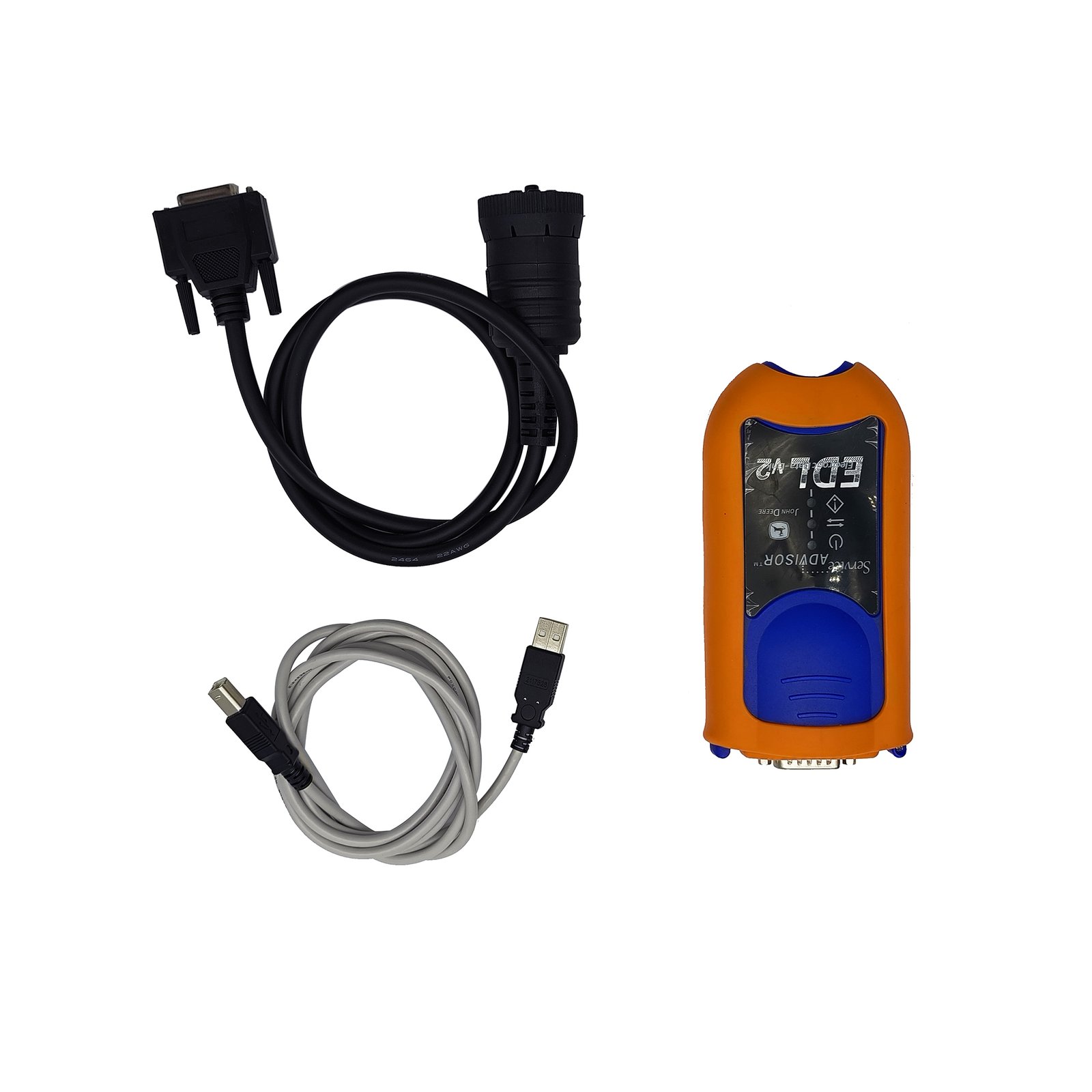 John Deere Tractor Diesel Engine Diagnostic Tool Including EDL V2 Adapter — detail view