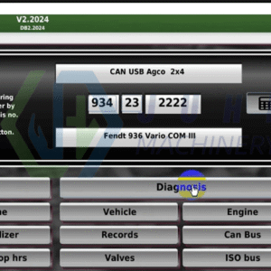 Latest FENDT Fendias software 2024 supports AGCO Canbus tool Nuevo software — product view
