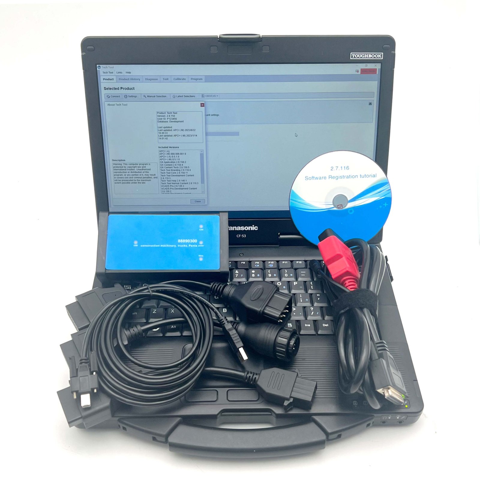 Volvo Vocom 88890300 Diagnostic Tool Diagnostic Scanner Diagnostic Kit — detail view