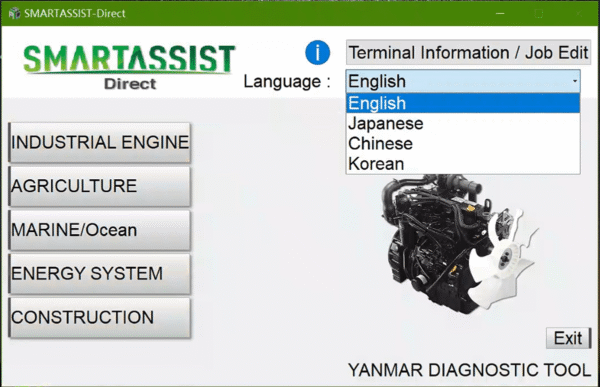Yanmar Software for Diesel EFI Engine Excavator Tractor Marine Generator Diagnostic Tool — product view