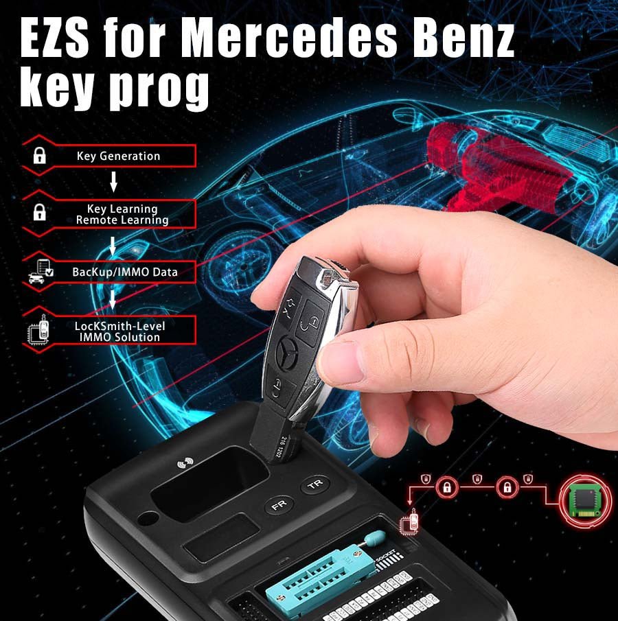 XTOOL KC501 Auto Key & Chip Programmer OBD2 read write MCU/EEPROM chips for X100 PAD3 — product information